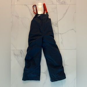 Helly Hansen Kids Navy Blue Overalls with Orange Straps